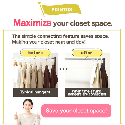 MODE HANGER: One-Push Instant Release & Garment Care Hanger