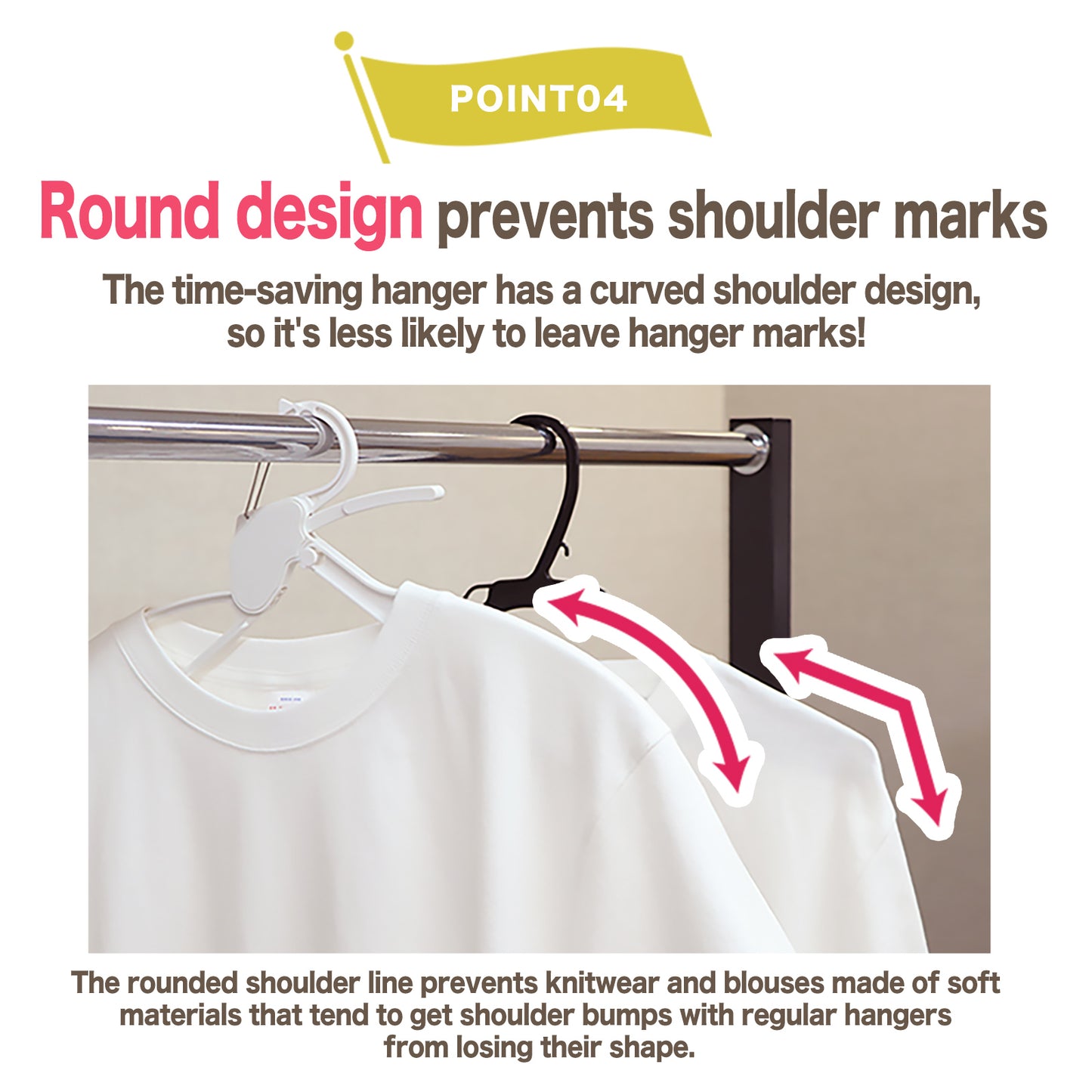 MODE HANGER: One-Push Instant Release & Garment Care Hanger