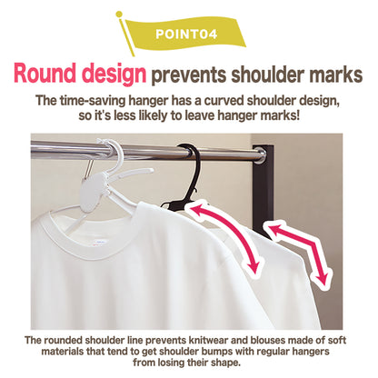 MODE HANGER: One-Push Instant Release & Garment Care Hanger